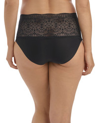 Lace Ease figi z wysokim stanem - czarny ONE SIZE