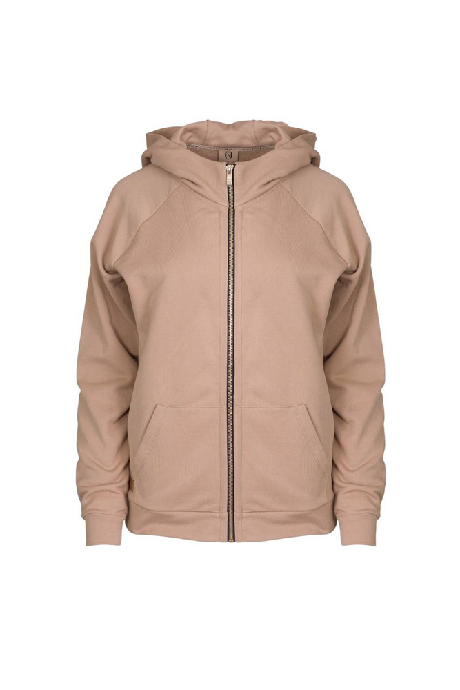 Bluza damska - plus size z kapturem bawełniana OH!ZUZA N&D H10 - beżowa