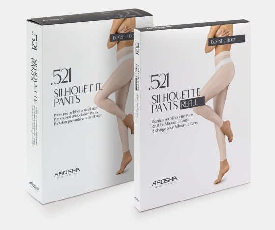SILHOUETTE Pants + Refill – zestaw antycellulitowy i modelujący sylwetkę - Arosha 