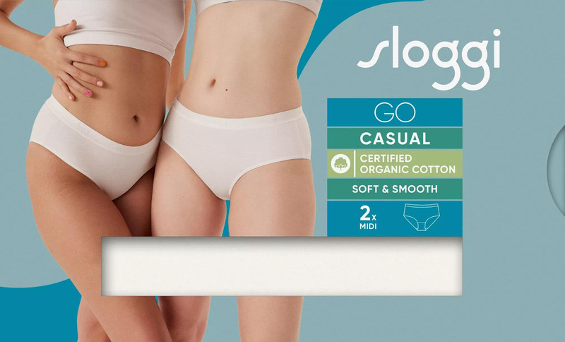 Sloggi majtki Go Casual Midi 2P - 2 pary