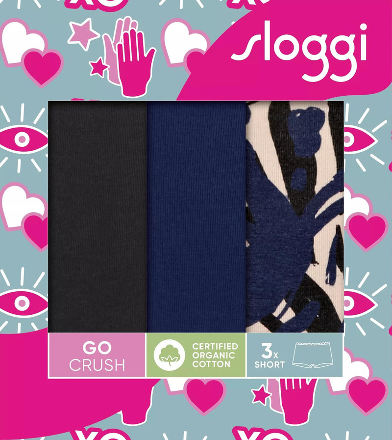 Sloggi majtki Go Crush Short C3P - 3 pary