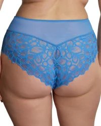 Allure majtki z wysokim stanem - niebieskie - Panache