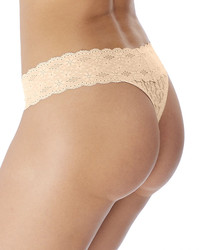 Halo Lace stringi - beżowe/cieliste