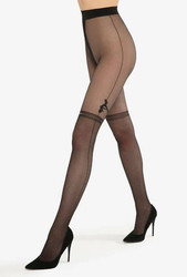 Rajstopy Rita Wz.02 20 Den - nero-silver