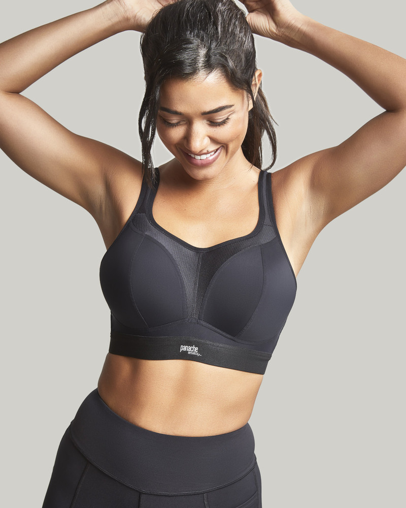 Panache Sport Boundless biustonosz bez fiszbin - czarny