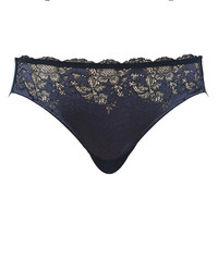Lace Affair figi - czarne/grafitowe
