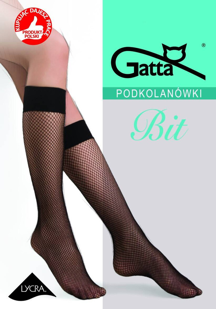 Podkolanówki Bit Siateczka W.01 - nero