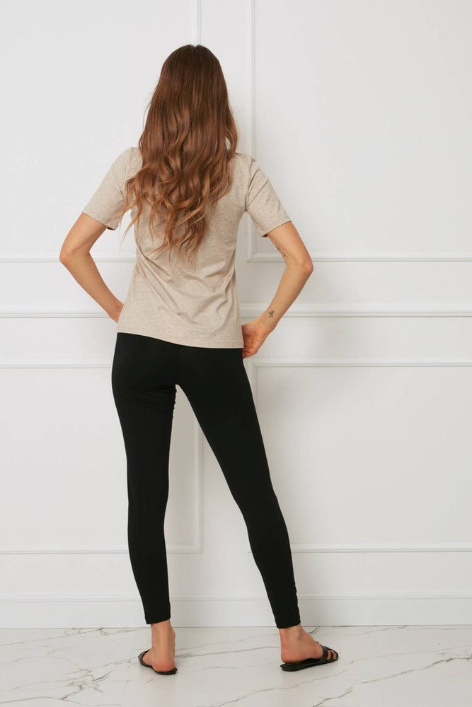 Spodnie - legginsy plus size tencel OH!ZUZA N&D H22- czarne