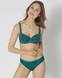 Majtki brazyliany Amourette Charm Brazilian01 Triumph 10205567 - morski zielony