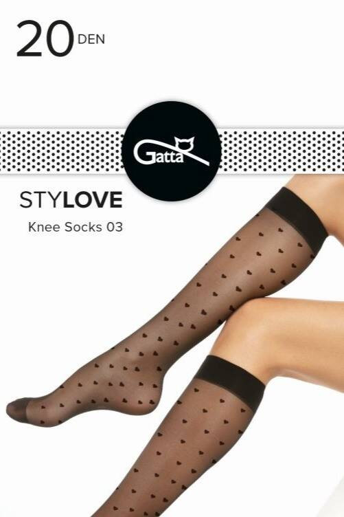 Podkolanówki Stylove Wz.03 - nero