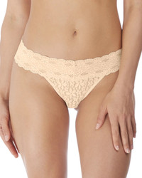Halo Lace stringi - beżowe/cieliste