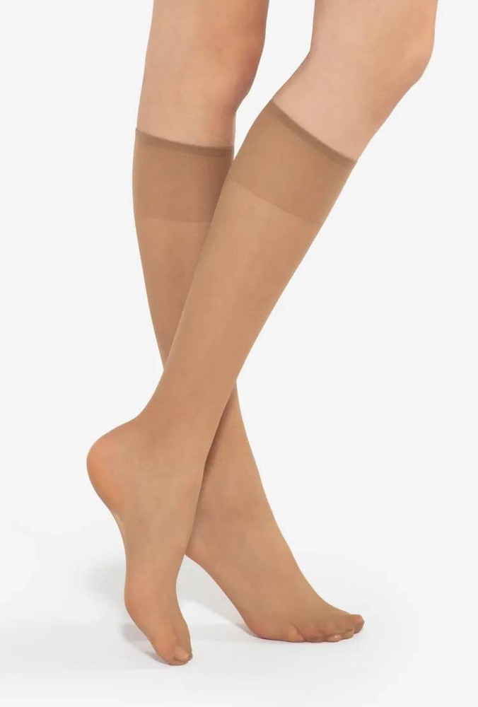 Podkolanówki Avi Lycra - beige