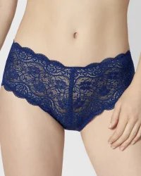 Amourette 300 Maxi X 10166772 koronkowe majtki figi damskie granatowe
