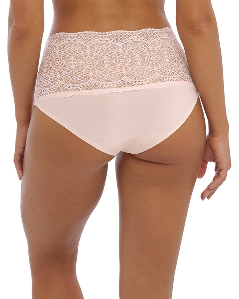Lace Ease figi z wysokim stanem - różowe ONE SIZE