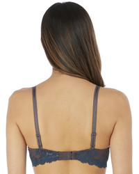 Wacoal Embrace Lace koronkowy biustonosz plunge - morski