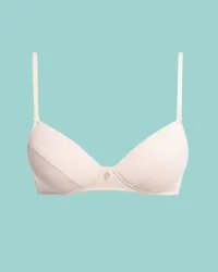 Key My First Bra TBC 122 stanik dla nastolatek z ozdobą i odpinanymi ramiączkami - beżowy