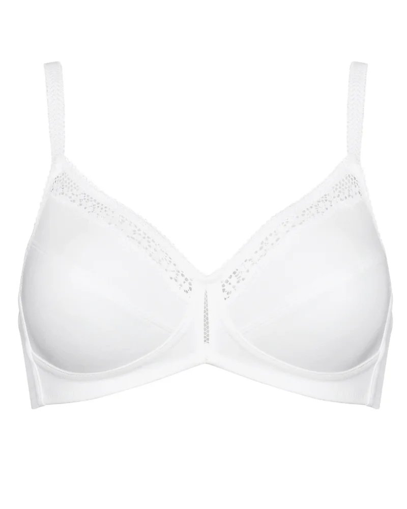 Biustonosz bezfiszbinowy Cotton Beauty N Triumph 10094814 - biały