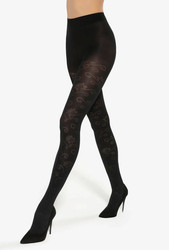 Rajstopy Floral W.02 50 Den Sale - nero