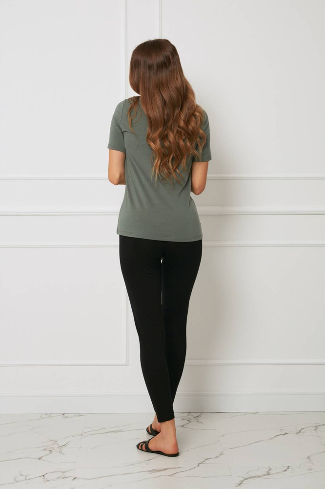 Spodnie - legginsy plus size tencel OH!ZUZA N&D H22- czarne